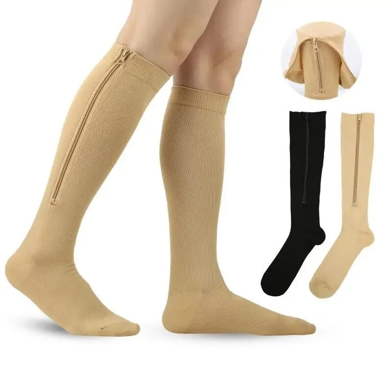 Zipper Support Socks