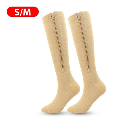 Zipper Support Socks